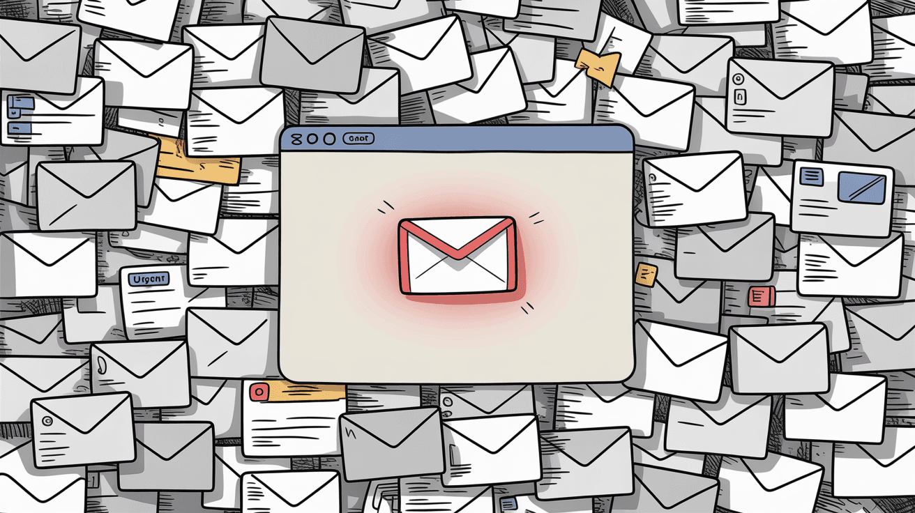 Gmail inbox overwhelmed with thousands of emails creating performance bottlenecks and slowdowns